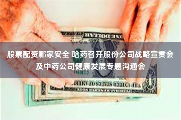 股票配资哪家安全 哈药召开股份公司战略宣贯会及中药公司健康发展专题沟通会