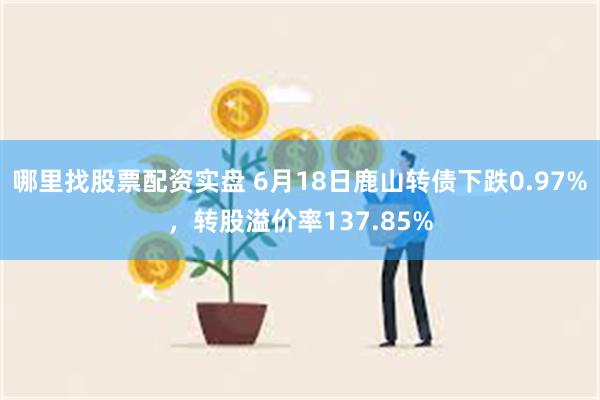 哪里找股票配资实盘 6月18日鹿山转债下跌0.97%，转股溢价率137.85%