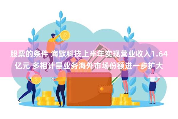 股票的条件 海默科技上半年实现营业收入1.64亿元 多相计量业务海外市场份额进一步扩大