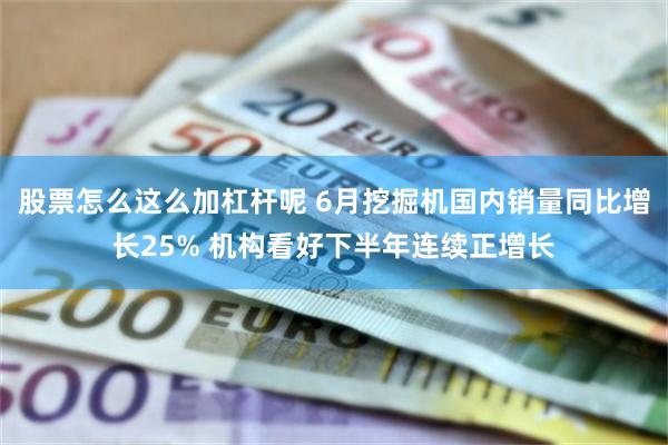 股票怎么这么加杠杆呢 6月挖掘机国内销量同比增长25% 机构看好下半年连续正增长