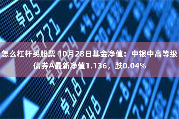 怎么杠杆买股票 10月28日基金净值：中银中高等级债券A最新净值1.136，跌0.04%