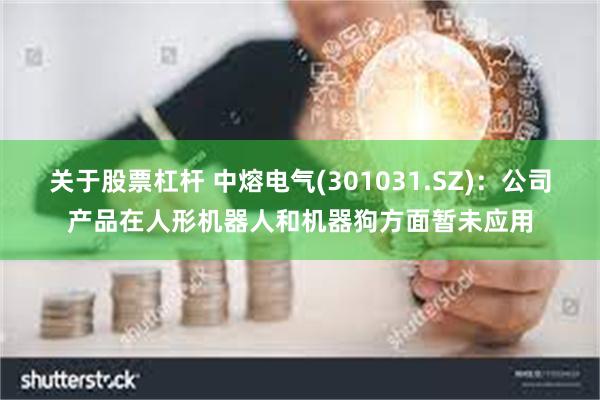 关于股票杠杆 中熔电气(301031.SZ)：公司产品在人形机器人和机器狗方面暂未应用