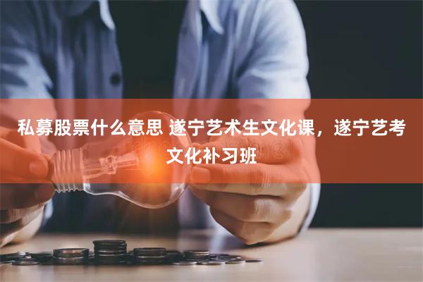 私募股票什么意思 遂宁艺术生文化课，遂宁艺考文化补习班