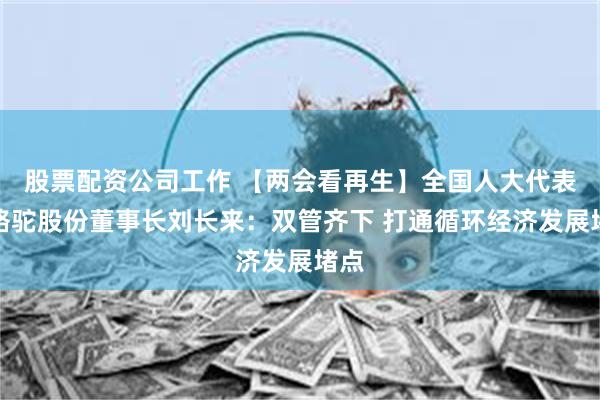 股票配资公司工作 【两会看再生】全国人大代表、骆驼股份董事长刘长来：双管齐下 打通循环经济发展堵点